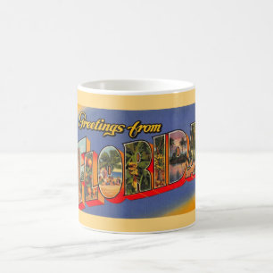 Vintage Florida Grüße Kaffeetasse
