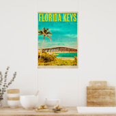 Vintage Florida Keys Travel Poster (Küche)
