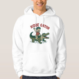 Vintage Florida Kitsch Ridde Gator Retro Alligator Hoodie