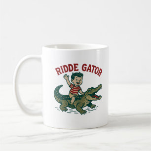 Vintage Florida Kitsch Ridde Gator Retro Alligator Kaffeetasse