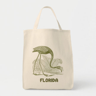 Vintage Florida Leinen-Einkaufstasche Tragetasche