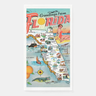 Vintage Florida Msp Gästehandtücher Serviette