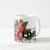 Vintage Florida Pomegranate Miami Botanical Fruit  Kaffeetasse (VorderseiteRechts)