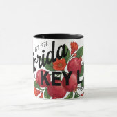 Vintage Florida Pomegranate Miami Botanical Fruit Tasse (Zentrum)