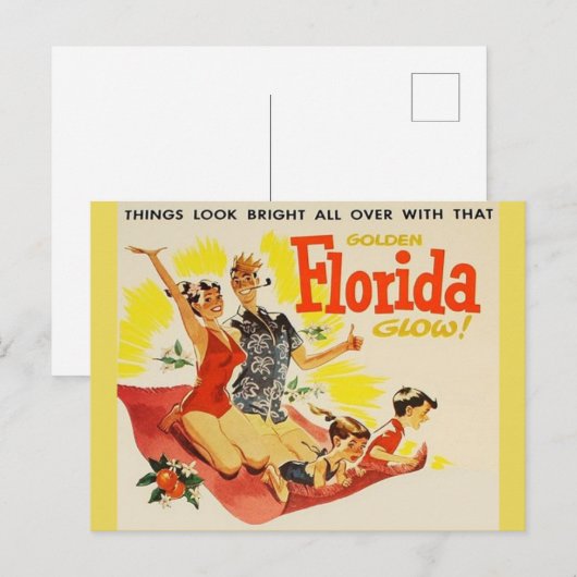 Vintage Florida Postkarte (Vorne/Hinten)
