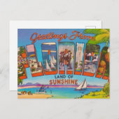 Vintage Florida Postkarte (Vorne/Hinten)
