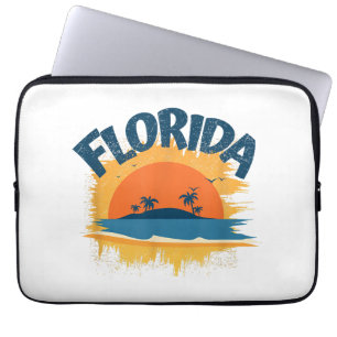 Vintage Florida Retro T-Shirt Design Sonnenschein Laptopschutzhülle