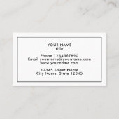 Vintage Florida Staat Kartenvorlage Visitenkarte (Rückseite)