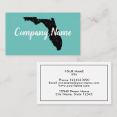 Vintage Florida Staat Kartenvorlage Visitenkarte (Vorne/Hinten)