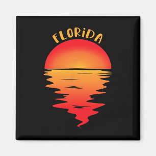 Vintage Florida Strand Sonnenuntergang T-Shirt - R Magnet