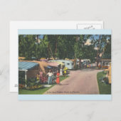Vintage Florida Trailer Park Postkarte (Vorne/Hinten)