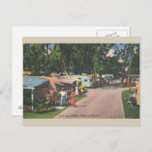 Vintage Florida Trailer Park Postkarte (Vorne/Hinten)