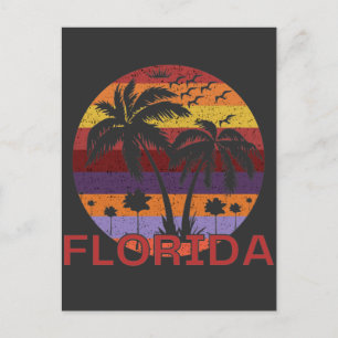 Vintage Florida USA Sommerstrand Postkarte