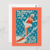 Vintage Florida Wasserski Weltmesse Postkarte (Vorne/Hinten)