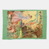 Vintage Florida-Wasserymphen Geschirrtuch (Horizontal)