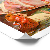 Vintage Florida-Werbung mit Wasserymphen Poster (Ecke)