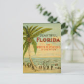 Vintage Florida Winter Playground Postkarte (Stehend Vorderseite)