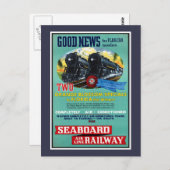 Vintage Florida-Züge Postkarte (Vorne/Hinten)