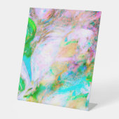 Vintage Flornatur - Romantische Abstrakte Blume Sockelschild (Vorderseite)