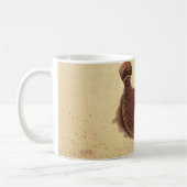 Vintage Floundern, Meeresfauna und -flatter Kaffeetasse (Links)