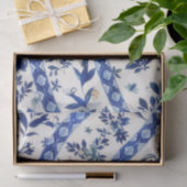 Vintage Flow Blue Muster Seidenpapier (Geschenk)