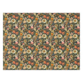Vintage Flower Blooms Seamless Pattern Tischdecke (Vorderseite (Horizontal))