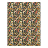 Vintage Flower Blooms Seamless Pattern Tischdecke (Vorderseite)