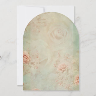 vintage flower einladung