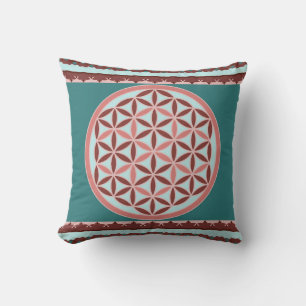 "Vintage Flower of Life"  Kissen