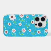 Vintage Flower Pattern Mobile Cover iPhone Hülle (Rückseite (Horizontal))