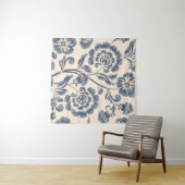 Vintage flower seamless pattern element. Elegant t Wandteppich (Beispiel (Horizontal))