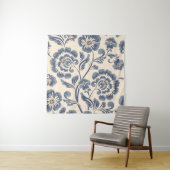 Vintage flower seamless pattern element. Elegant t Wandteppich (Beispiel)