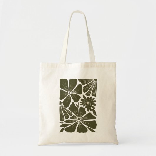 vintage flowers design tote bag tragetasche (Vorne)