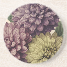 Vintage Flowers Getränkeuntersetzer