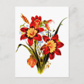 Vintage Flowers Postkarte (Vorderseite)