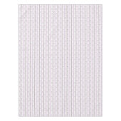 Vintage Flowers Striped pattern white beige pink  Tischdecke (Vorderseite)