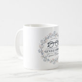 Vintage Flowers with Reading Glasses Aesthetic Kaffeetasse (Vorderseite Links)