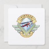 Vintage Flugabzeichen (Rückseite)