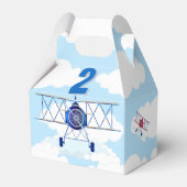 Vintage Fluggesellschaft Geburtstagspartei Geschenkschachtel (Rückseite)