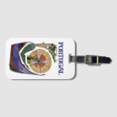 Vintage Fluggesellschaft Portugal Gepäckanhänger (Vorderseite (Horizontal))