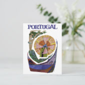 Vintage Fluggesellschaft Portugal Postkarte (Stehend Vorderseite)