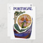 Vintage Fluggesellschaft Portugal Postkarte (Vorne/Hinten)