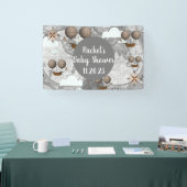 Vintage Fluggesellschaft starre Weltkarte & Wolken Banner (Messe)