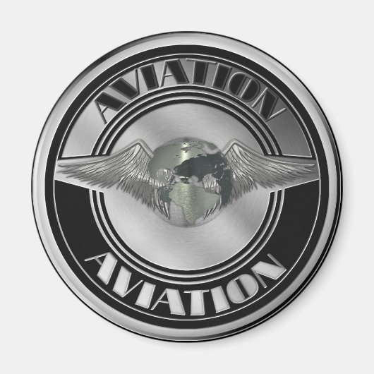 Vintage-Flugkunst Magnet (Vorne)