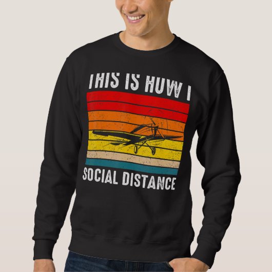 Vintage Fluglotsenflugschule Sweatshirt (Vorderseite)