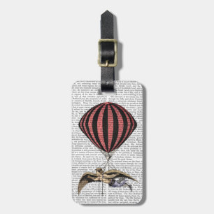 Vintage Flugmaschine Gepäckanhänger