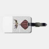 Vintage Flugmaschine Gepäckanhänger (Rückseite horizontal)