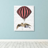 Vintage Flugmaschine Leinwanddruck (Insitu (Holzboden))