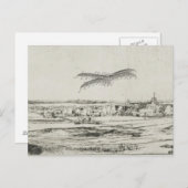 Vintage Flugmaschine Zeichnend Kunst Postkarte (Vorne/Hinten)