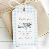 Vintage Flugreise 1. Geburtstag Geschenkanhänger